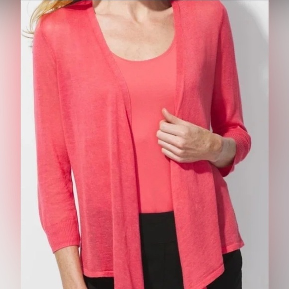 NWT Chicos Yelena Convertible Cardigan Size 1 - Picture 1 of 4